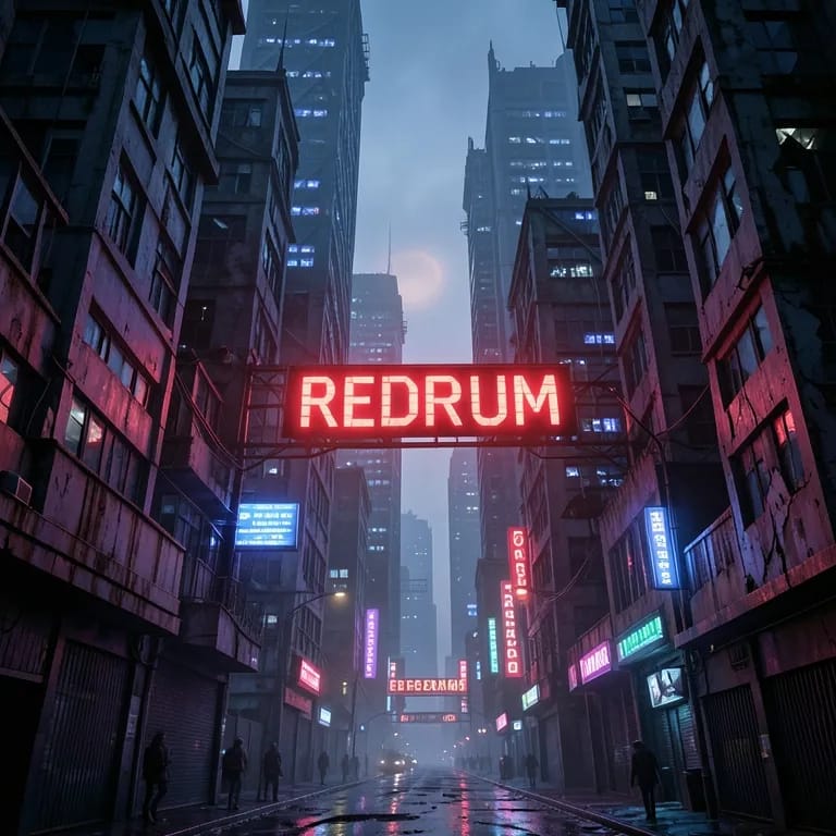 REDRUM in Glowing LEDs