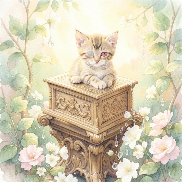 Le petit chaton malade
