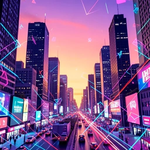 Neon Nights and City Lights