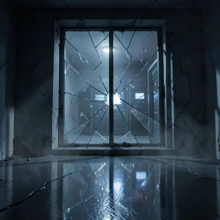 Is there a ghost behind the glass