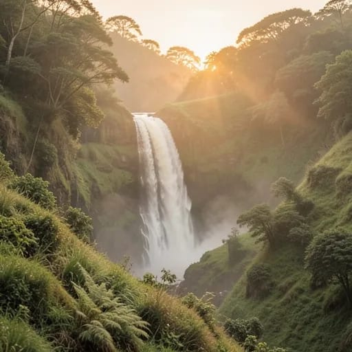அருவியின் காட்சி Waterfalls Scenery
