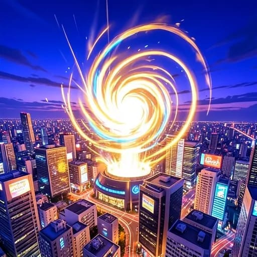 Lifestream over Midgar 2
