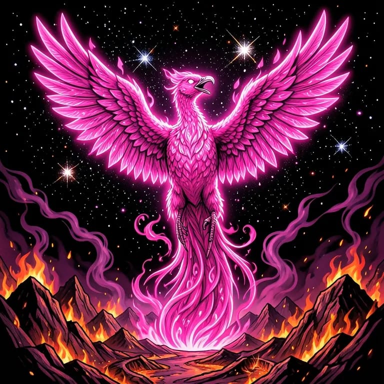 The pink phoenix