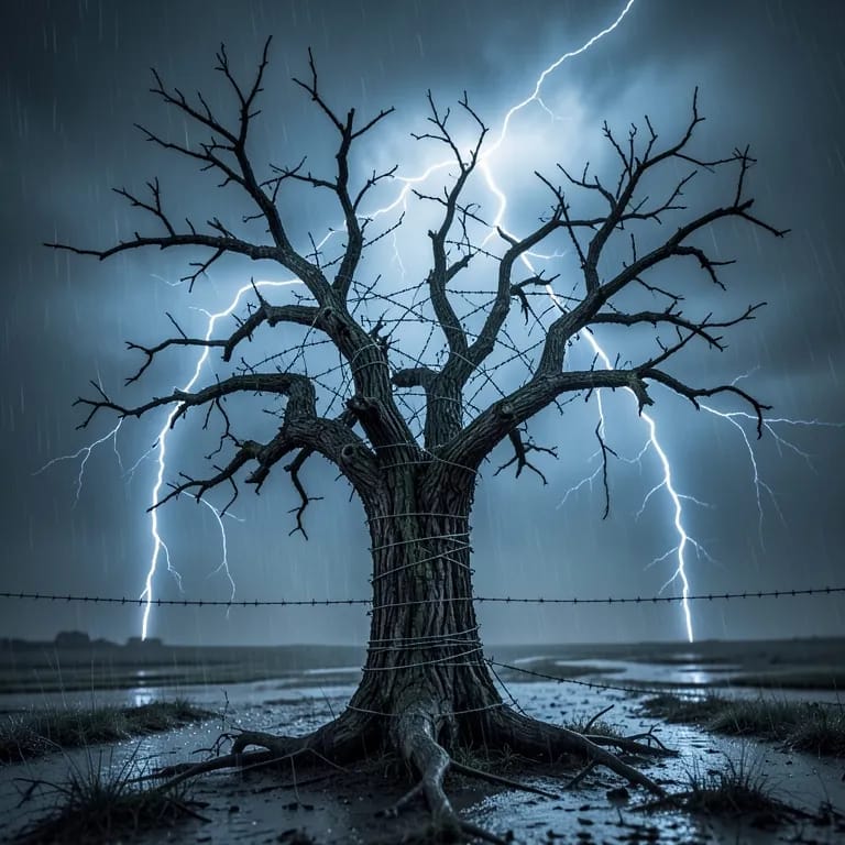 We sit in the storm