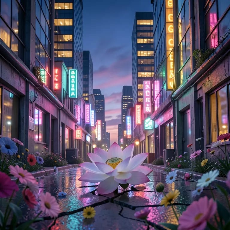 Flowers Through the Cracks