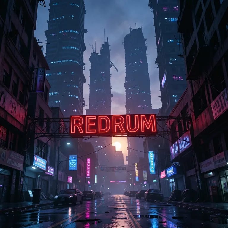 REDRUM in Glowing LEDs