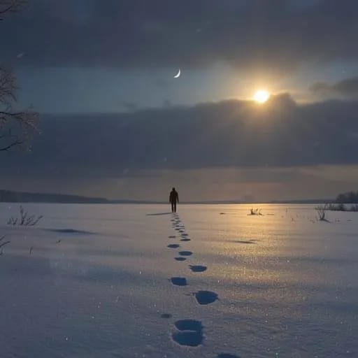 Footprints in the Snow