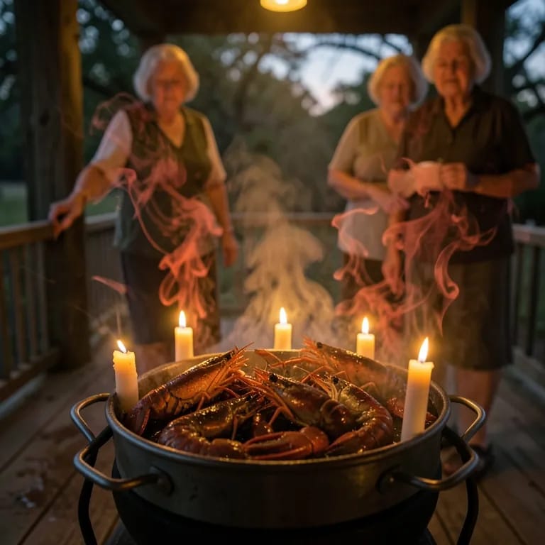 CANDLES IN THE CRAWFISH POT