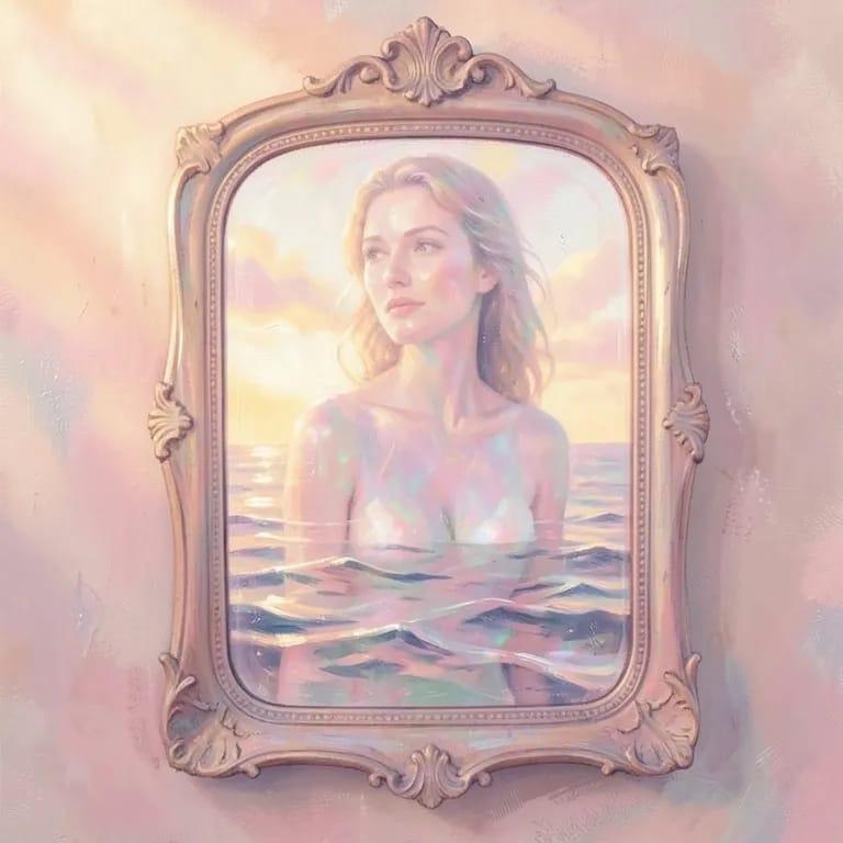 Woman in the mirror