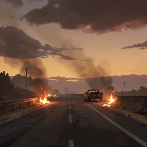 Truck On Fire