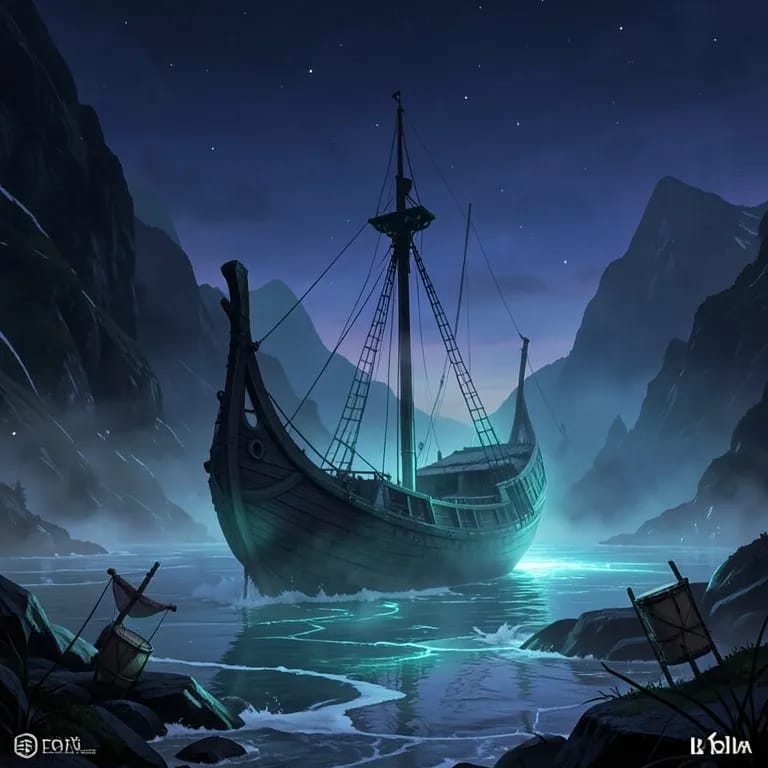 Sturm über dem Fjord