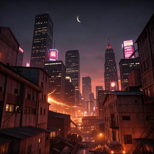 Rusted Neon Temple