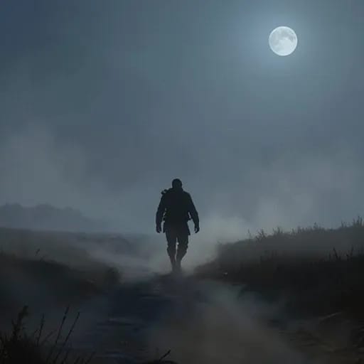 March on in the mist