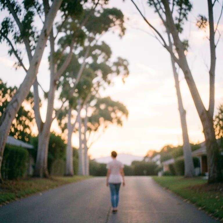 Across the driveway