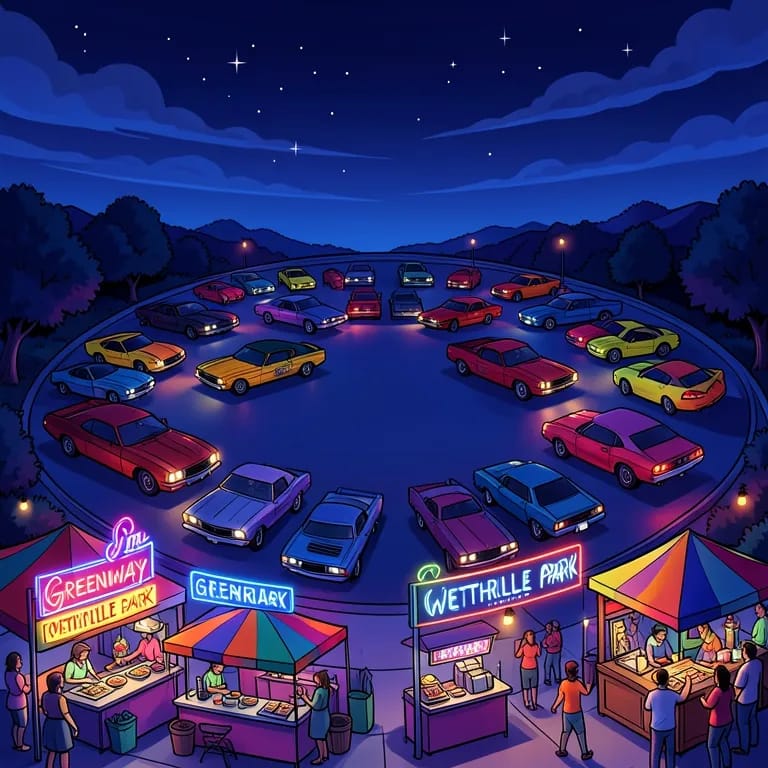 CARS UNDER THE STARS