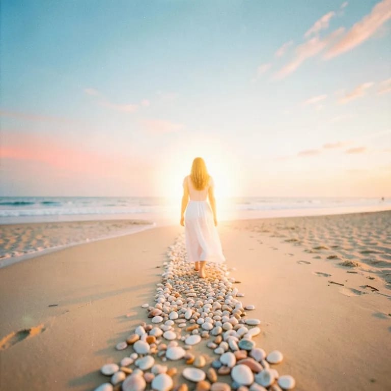 Walk in the Sand with Lily