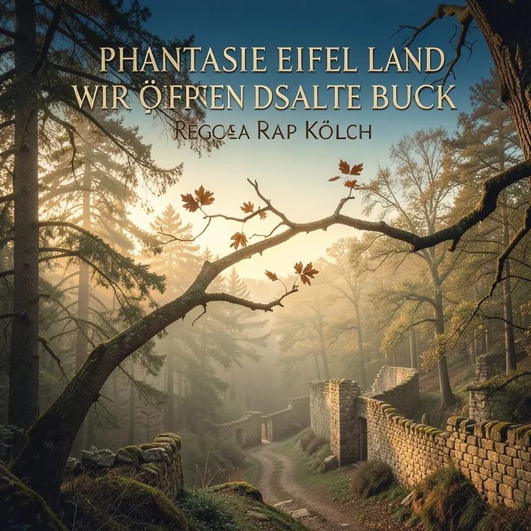 Phantasie Eifel Land wir öffnen das alte Buch