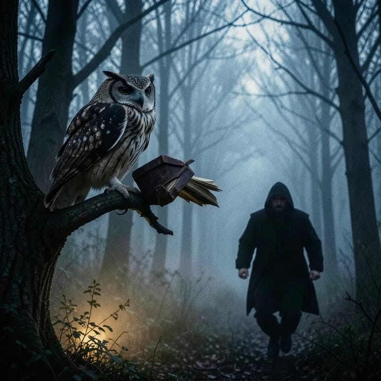 Owl With The Book