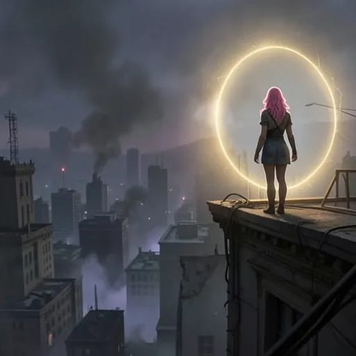 Pink Hair Gothic Slut