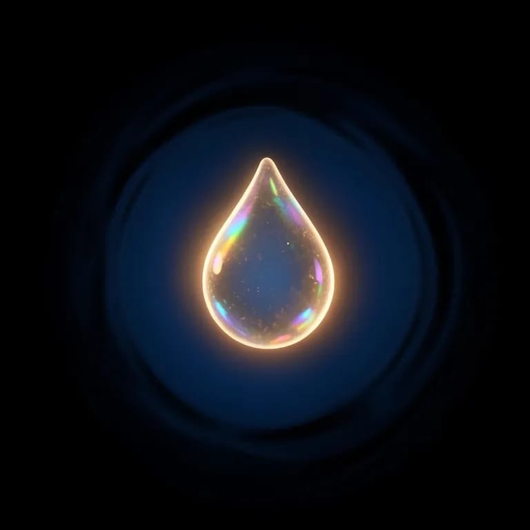 A droplet of light