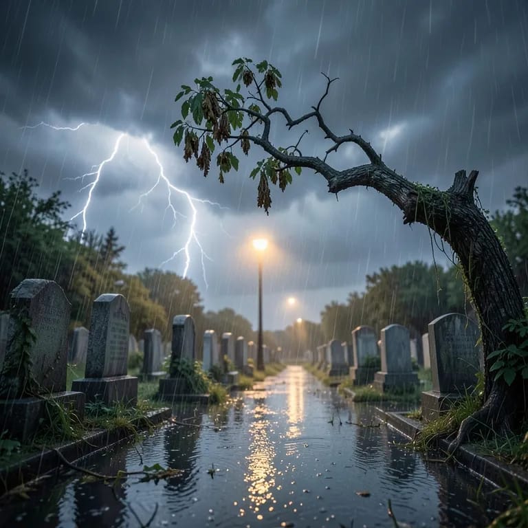 Rain on my grave