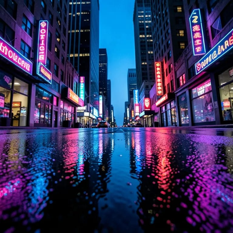 Neon Footprints