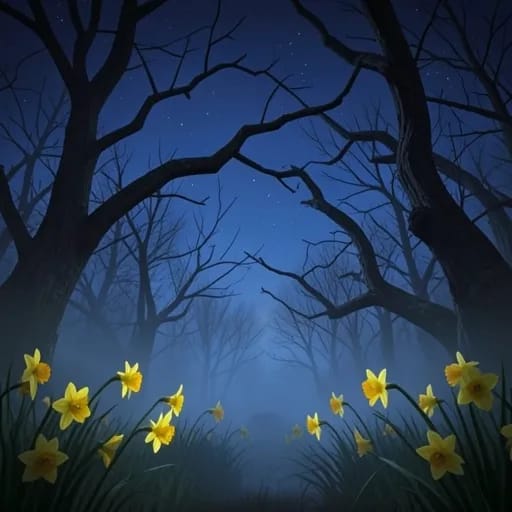 Daffodils in the Dark