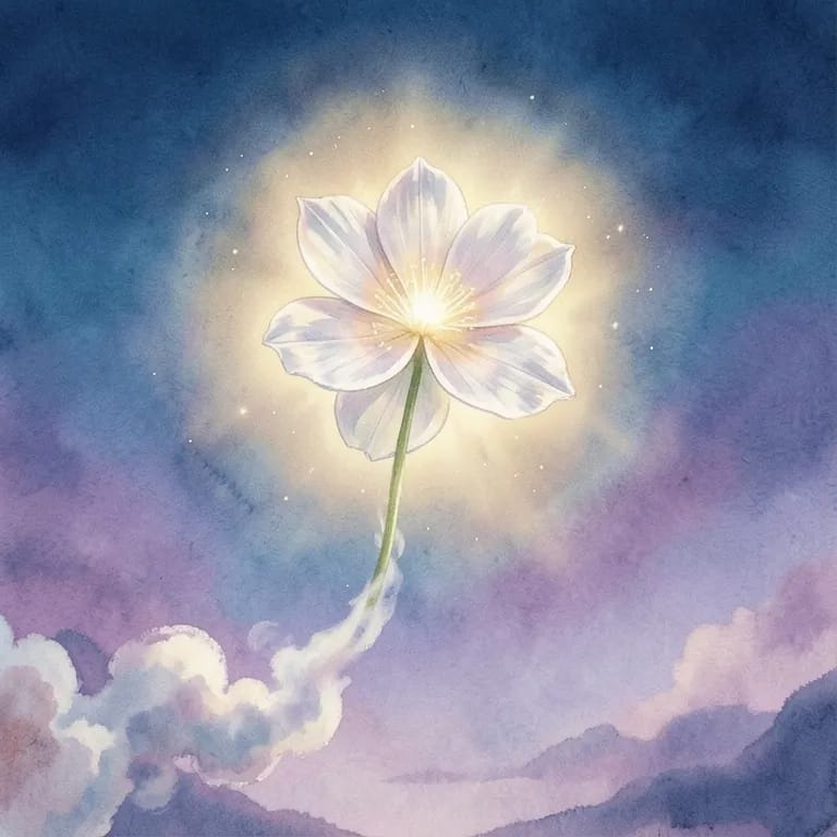 Blume im Wind