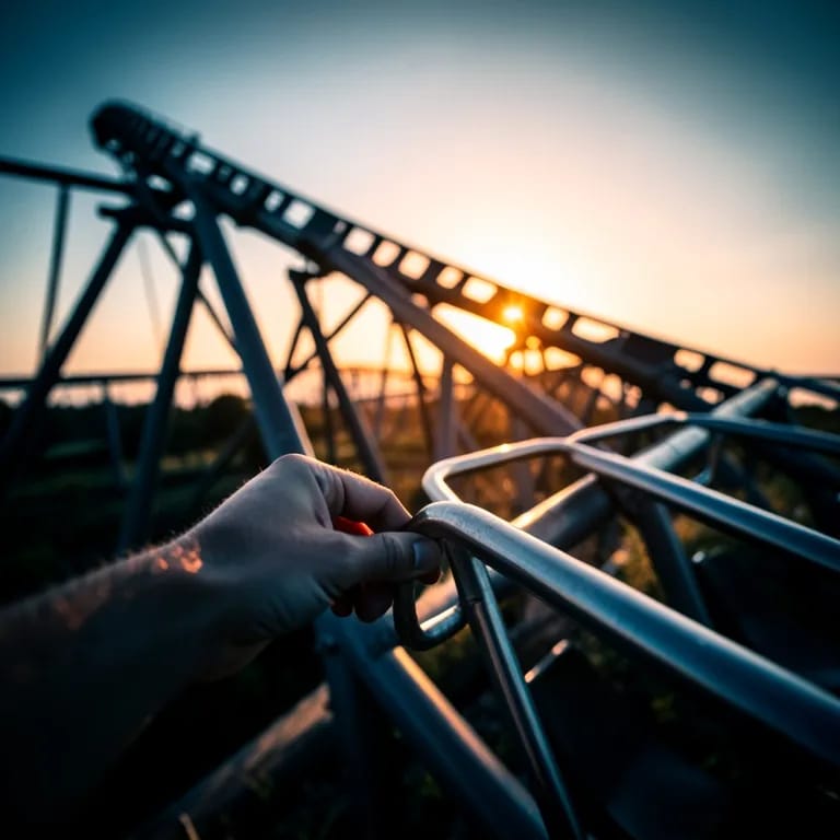 Top of a roller coaster