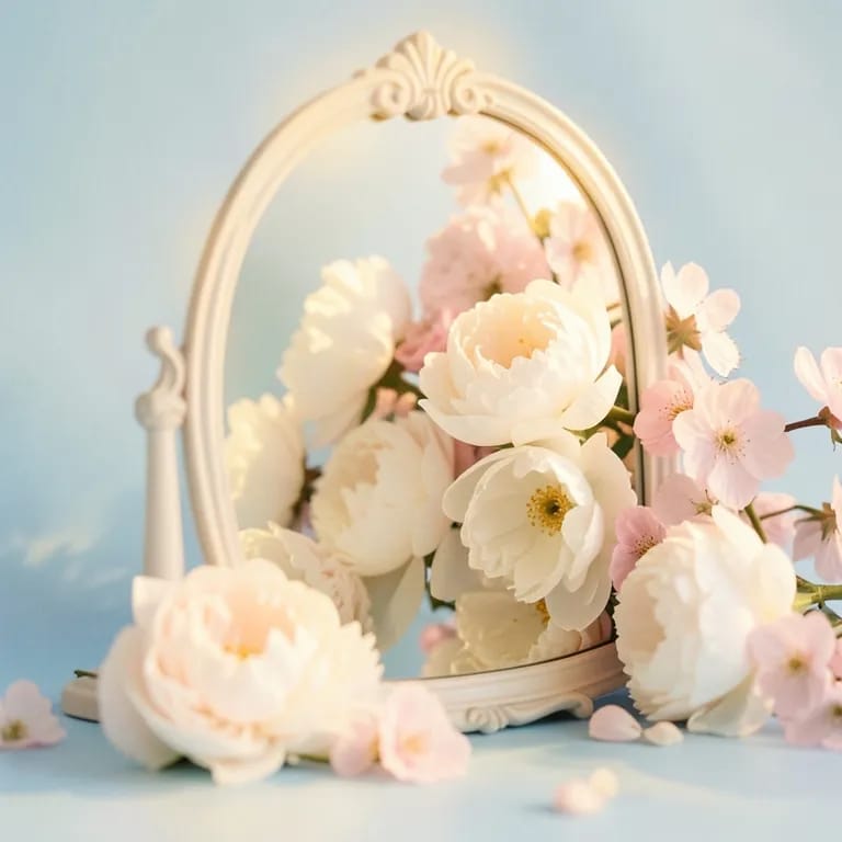 Soft Glow In The Mirror