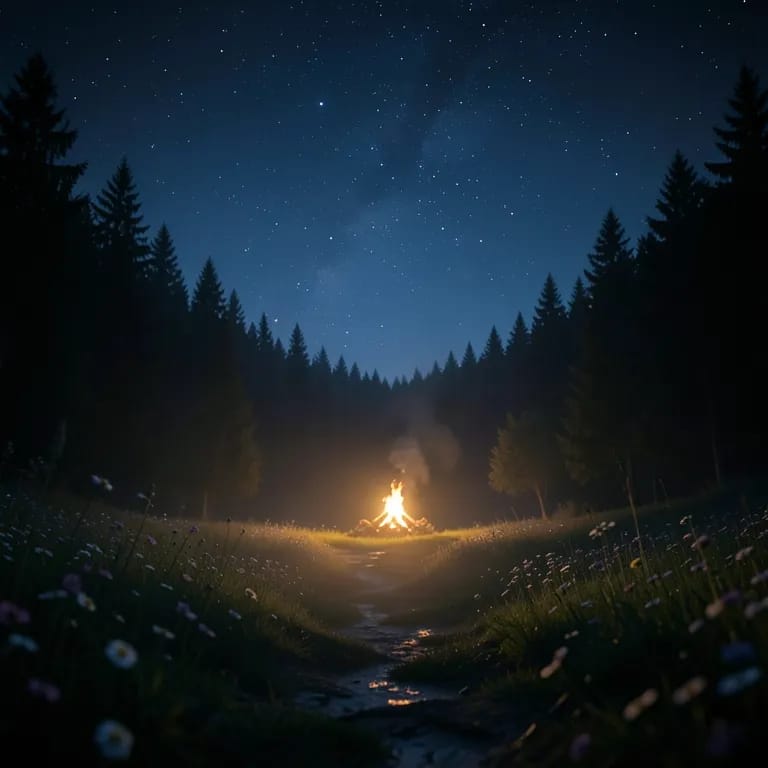 Dark night.