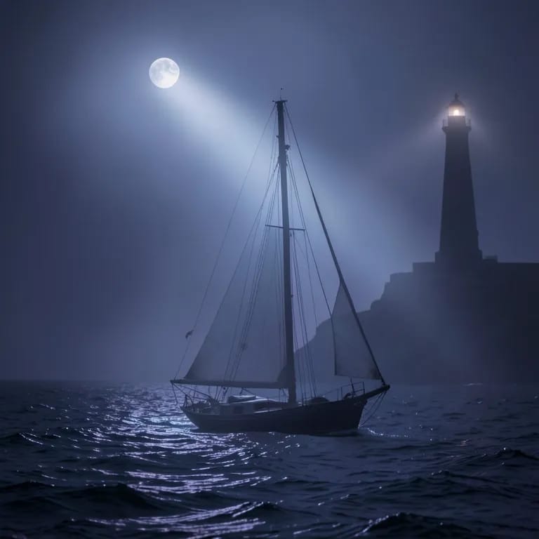 Boat in the Cold Night