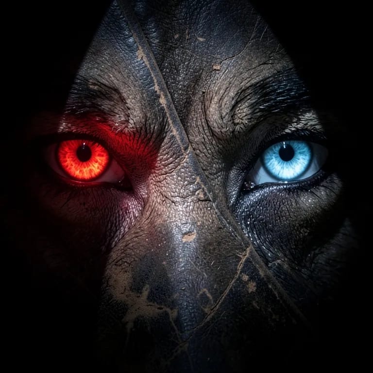 Two wolves deep inside
