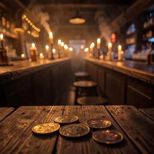 Coins on the Bar, Stories on the Floor