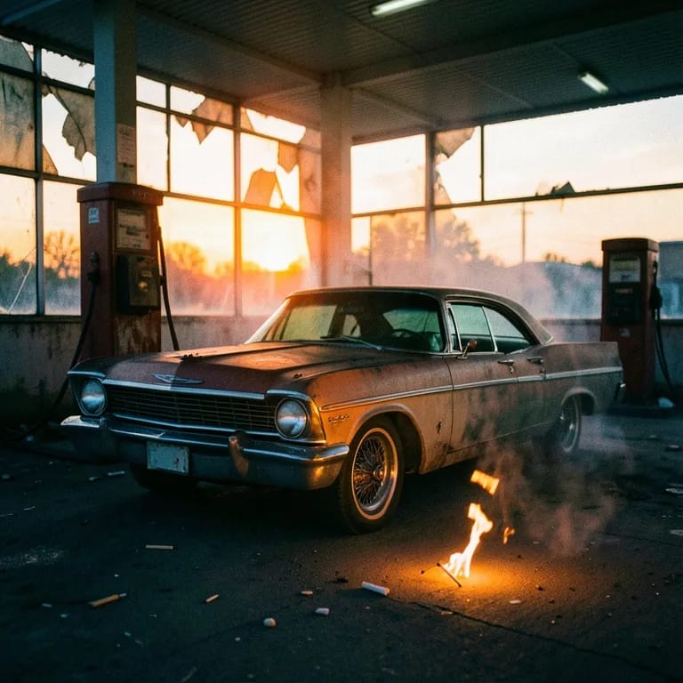 Gasoline and matches