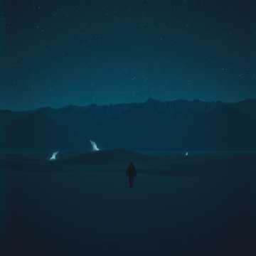 Frozen shadows in the desert