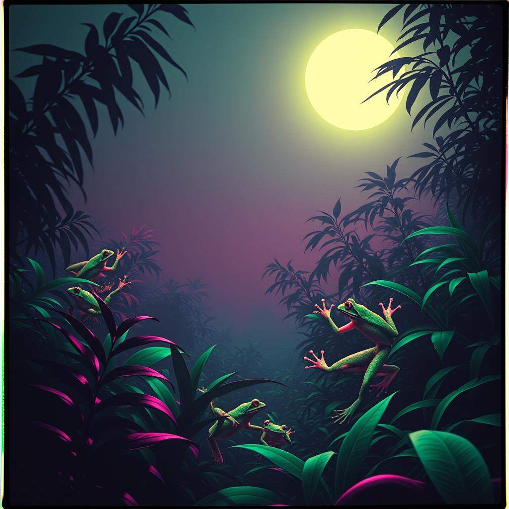 Neon Dreams and Rainforest Scenes