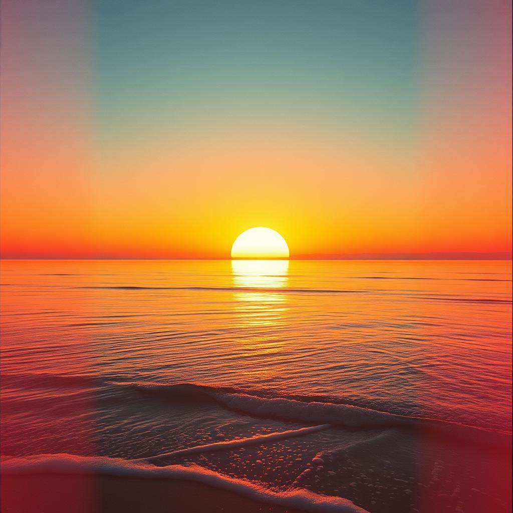 Beginnings and endings like sunrises and sets