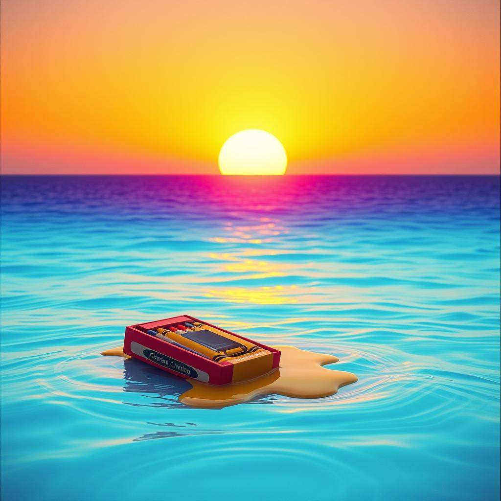 Colouring crayons