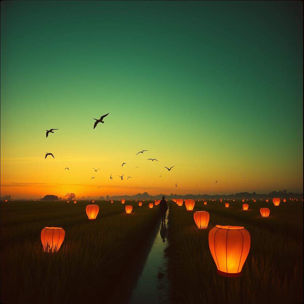 Lanterns in the Rain