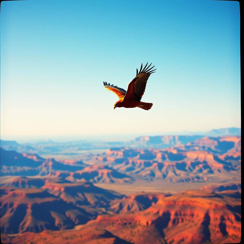 Majestic Flight of the Red Condor