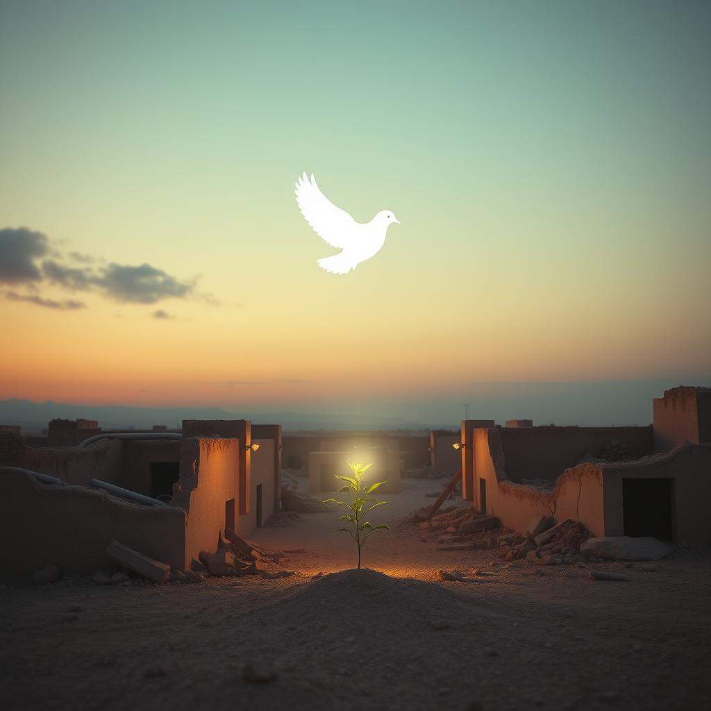 Friedenstaube über Gaza