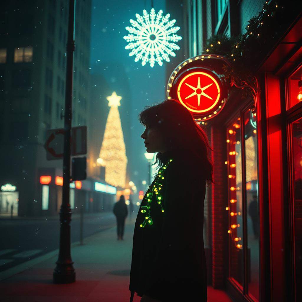 Crashing Into Christmas Lights