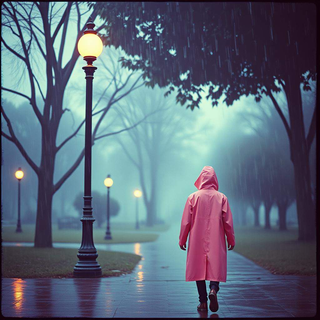 Розовый плащ