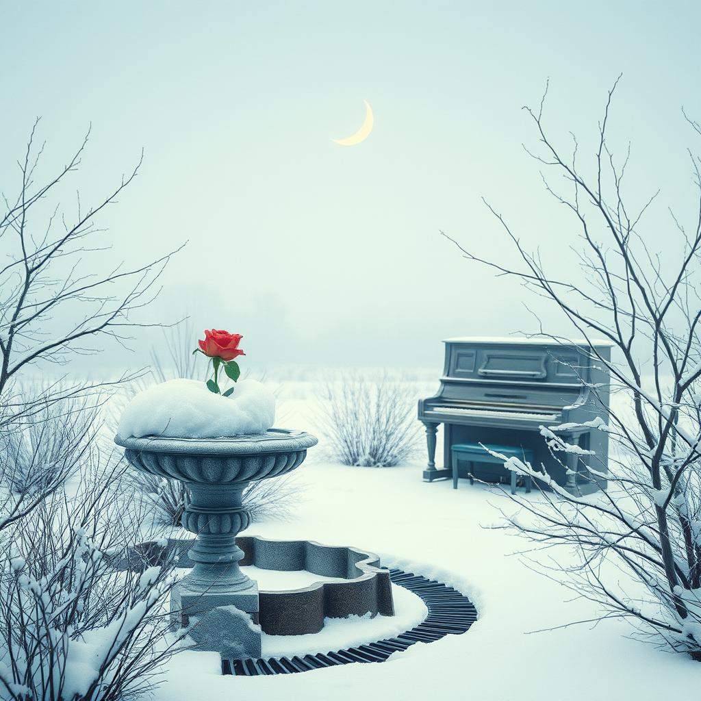 Kışdüştü bahçeme ansızın