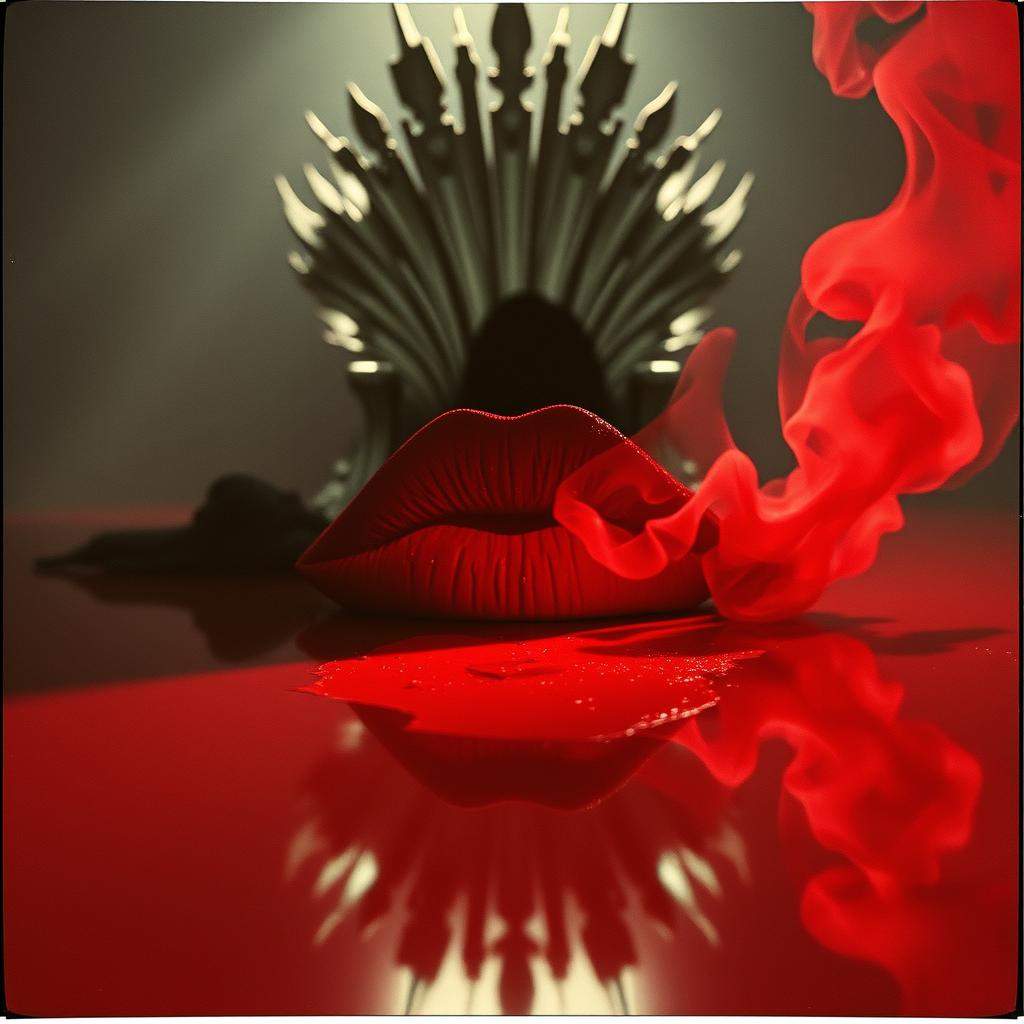 Кърваво червено червило