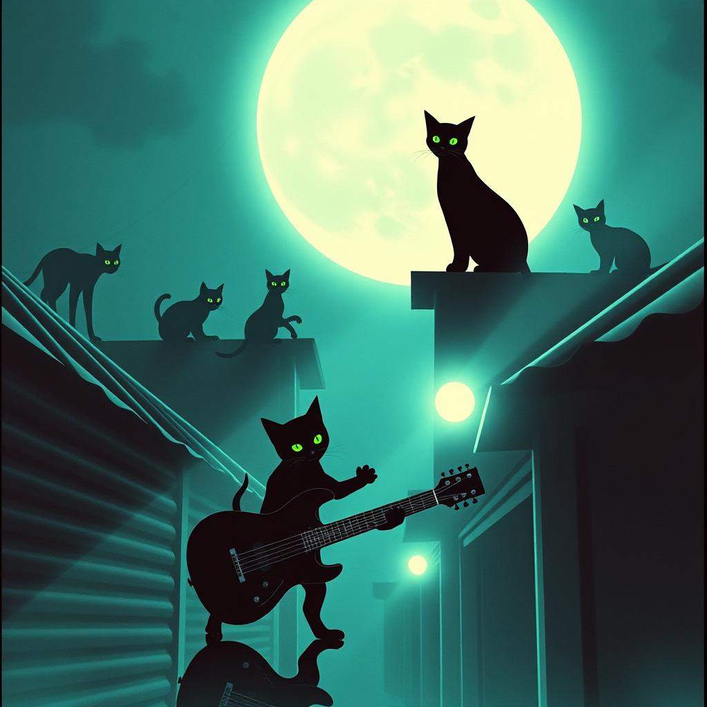 Purring in the Moonlight