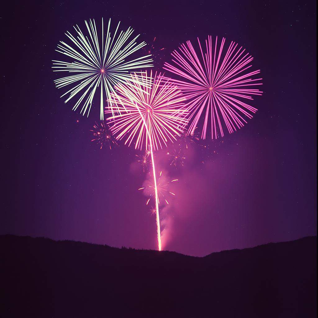 Fairy firework space people are coming... That's awesome.