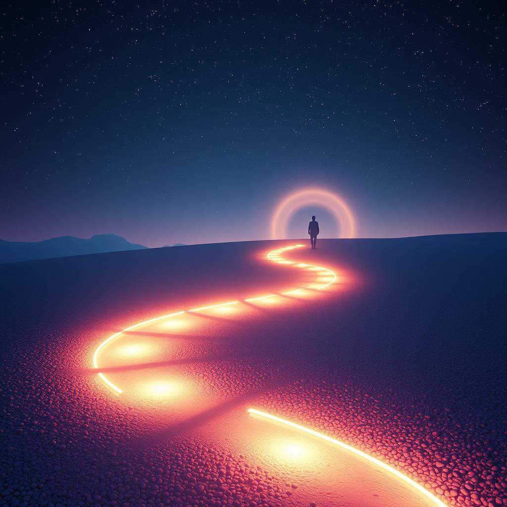 He's walking with you