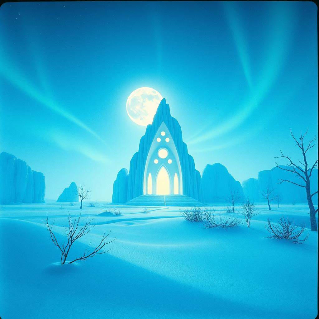 Title: Blue Glass (January’s Peak)